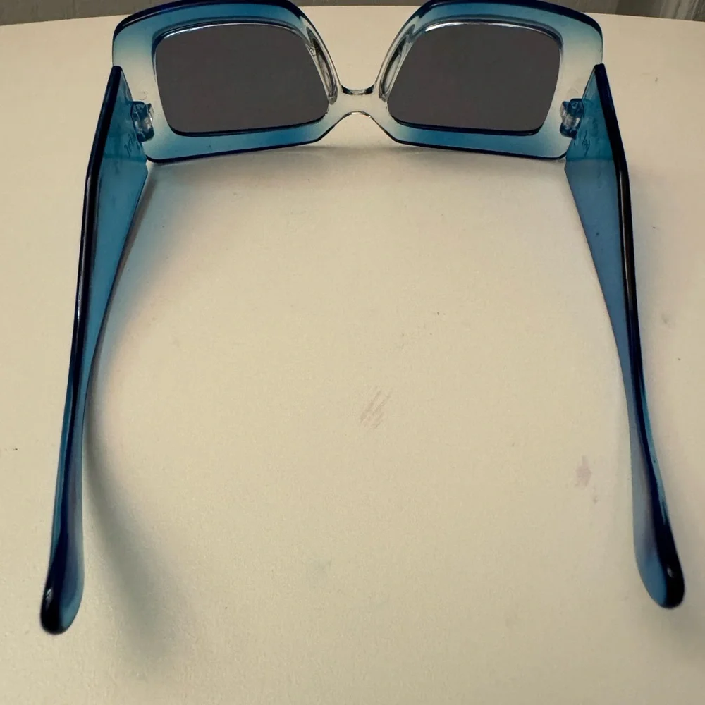 TWO Pairs of Janie and Jack Square Sunglasses, Ombré Blue, Pink Hearts, 4+